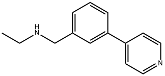 乙基({[3-(吡啶-4-基)苯基]甲基})胺,1250627-32-7,结构式