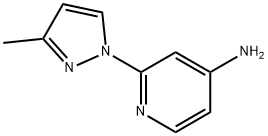 2-(3-METHYL-1H-PYRAZOL-1-YL)PYRIDIN-4-AMINE Structure