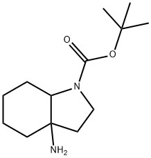 tert-butyl 3a-aminooctahydro-1H-indole-1-carboxylate Structure