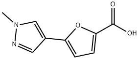 5-(1-methyl-1H-pyrazol-4-yl)furan-2-carboxylic acid Struktur