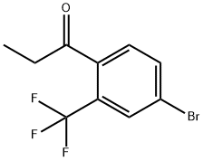 1-[4-bromo-2-(trifluoromethyl)phenyl]propan-1-one Structure