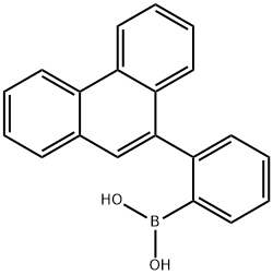 [2-(phenanthren-9-yl)phenyl]boronicacid Struktur