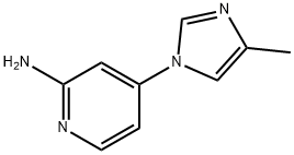 4-(4-METHYL-1H-IMIDAZOL-1-YL)PYRIDIN-2-AMINE,1251863-90-7,结构式