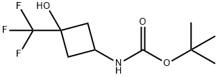 3-(BOC-氨基)-1-(三氟甲基)环丁醇,1251924-65-8,结构式