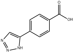 4-(1H-1,2,3-triazol-4-yl)benzoic acid Struktur