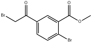 methyl 2-bromo-5-(2-bromoacetyl)benzoate Structure