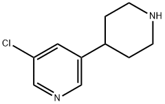 3-Chloro-5-(piperidin-4-yl)pyridine Struktur