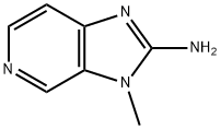 3-甲基-3H-咪唑并[4,5-C]吡啶-2-胺, 1256835-24-1, 结构式