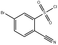 5-bromo-2-cyanobenzene-1-sulfonyl chloride Structure