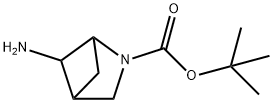 (1S,4S)-tert-butyl 5-amino-2-azabicyclo[2.1.1]hexane-2-carboxylate Struktur