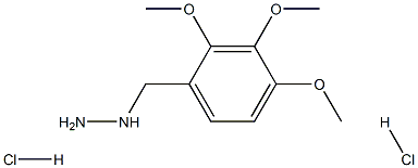 [(2,3,4-trimethoxyphenyl)methyl]hydrazine dihydrochloride Struktur