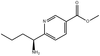 METHYL 6-((1S)-1-AMINOBUTYL)PYRIDINE-3-CARBOXYLATE Structure