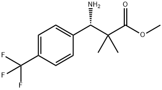 METHYL (3S)-3-AMINO-2,2-DIMETHYL-3-[4-(TRIFLUOROMETHYL)PHENYL]PROPANOATE Structure