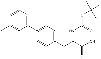 Boc-4-(3-methylphenyl)-DL-phenylalanine Structure