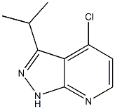 4-chloro-3-(propan-2-yl)-1H-pyrazolo[3,4-b]pyridine Struktur