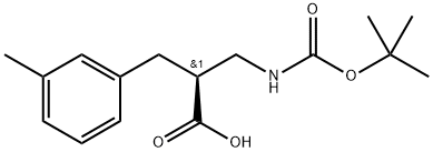Boc-(S)-3-amino-2-(3-methylbenzyl)propanoicacid, 1260589-38-5, 结构式