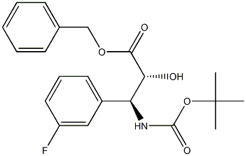 tert-butyl (1S,2R)-2-((benzyloxy)carbonyl)-1-(3-fluorophenyl)-2-hydroxyethylcarbamate 结构式