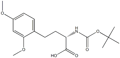 (2S)-4-(2,4-dimethoxyphenyl)-2-[(2-methylpropan-2-yl)oxycarbonylamino]butanoic acid Structure