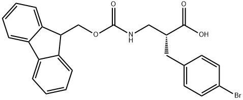 Fmoc-(R)-3-amino-2-(4-bromobenzyl)propanoicacid Structure