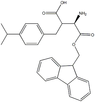 Fmoc-(R)-3-amino-2-(4-isopropylbenzyl)propanoicacid Structure