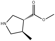 (3R,4R)-Methyl 4-methylpyrrolidine-3-carboxylate Struktur