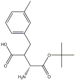 Boc-(R)-3-amino-2-(3-methylbenzyl)propanoicacid 化学構造式
