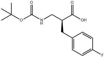 Boc-(S)-3-amino-2-(4-fluorobenzyl)propanoicacid Structure