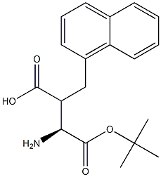 Boc-(S)-3-amino-2-(naphthalen-1-ylmethyl)propanoicacid 结构式