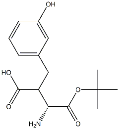 Boc-(R)-3-amino-2-(3-hydroxybenzyl)propanoicacid 化学構造式
