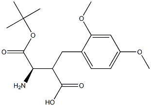 Boc-(R)-3-amino-2-(2,4-dimethoxybenzyl)propanoicacid 结构式