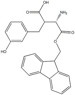 Fmoc-(S)-3-amino-2-(3-hydroxybenzyl)propanoicacid,1260615-23-3,结构式