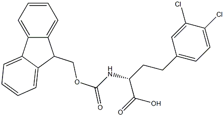 Fmoc-3,4-dichloro-D-homophenylalanine Struktur