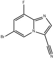 6-Bromo-8-fluoroimidazo[1,2-a]pyridine-3-carbonitrile Structure