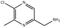 (5-Chloro-6-methylpyrazin-2-yl)methanamine 化学構造式