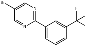 5-Bromo-2-(3-trifluoromethylphenyl)pyrimidine,1260675-76-0,结构式