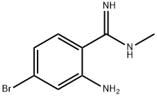 2-Amino-4-bromo-N-methylbenzimidamide 结构式