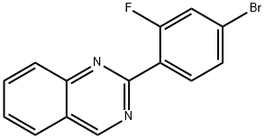 2-(4-bromo-2-fluorophenyl)quinazoline Structure