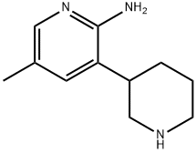 5-methyl-3-(piperidin-3-yl)pyridin-2-amine Structure