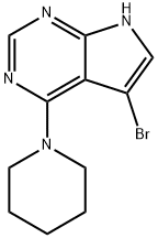 5-Bromo-4-piperidin-1-yl-7H-pyrrolo[2,3-d]pyrimidine Structure