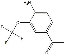 1-(4-Amino-3-trifluoromethoxy-phenyl)-ethanone 结构式