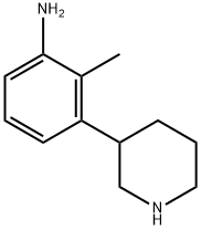 2-Methyl-3-(piperidin-3-yl)aniline,1260849-28-2,结构式