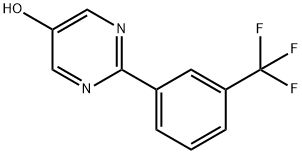 5-Hydroxy-2-(3-trifluoromethylphenyl)pyrimidine 结构式