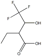 2-ethyl-4,4,4-trifluoro-3-hydroxybutanoic acid Structure