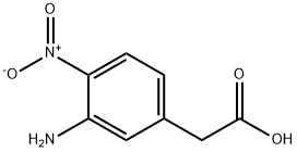 2-(3-amino-4-nitrophenyl)acetic acid 化学構造式