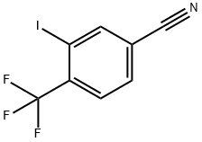 3-碘-4-(三氟甲基)苄腈 结构式