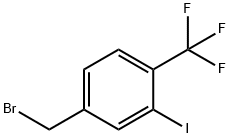 3-碘-4-(三氟甲基)溴苄,1261482-51-2,结构式