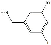 (3-bromo-5-iodophenyl)methanamine 结构式