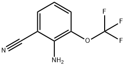 2-Amino-3-trifluoromethoxy-benzonitrile 化学構造式