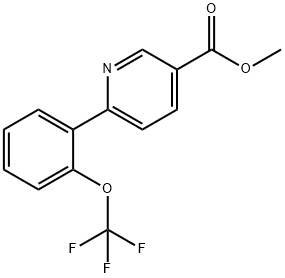 Methyl 6-[2-(Trifluoromethoxy)phenyl]nicotinate Structure