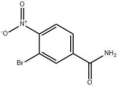 3-Bromo-4-nitrobenzamide 化学構造式